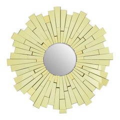 Glitzy Large Circular Wall Mirror