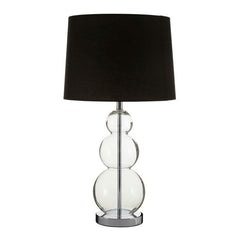 Luke Black Fabric Shade / EU Plug Table Lamp