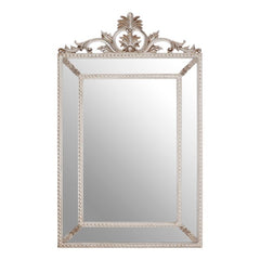 Marseille Champagne Leaf Corner Wall Mirror