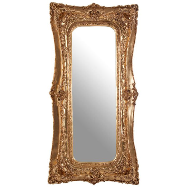 Marseille Gold Finish Rectangular Wall Mirror