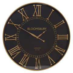 Mateo Large Black Wall Clock