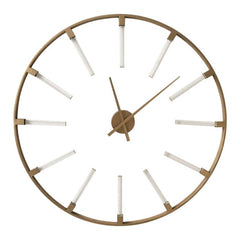 Beauly Gold Metal Round Wall Clock