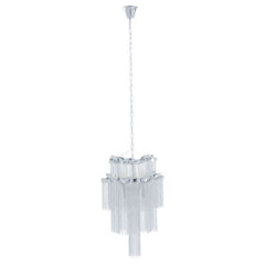 Lerici 2 Tier 6 Light Chrome Pendant 51cm