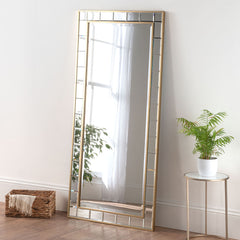 Yearn Mirrors Gold Standing Mirror (Hand Made) - 81cm x 173cm