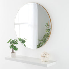 Yearn Mirrors Delicacy / Mantle / Large / Plain Gold Mirror 91cm x 120cm