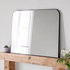 Yearn Mirrors Black Rectangle Mirror 100cm x 80cm