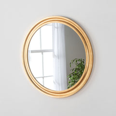 Yearn Mirrors Round Gold Leaf Mirror 90cm x 90cm