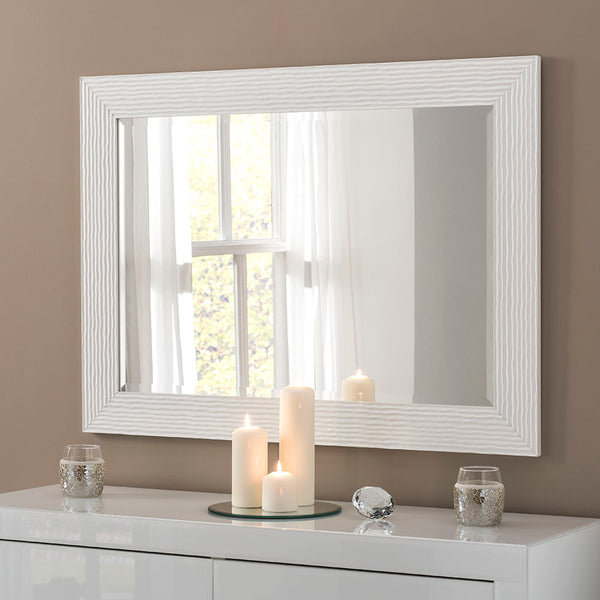 Yearn Mirrors White Gloss Mirror 132cm x 78cm